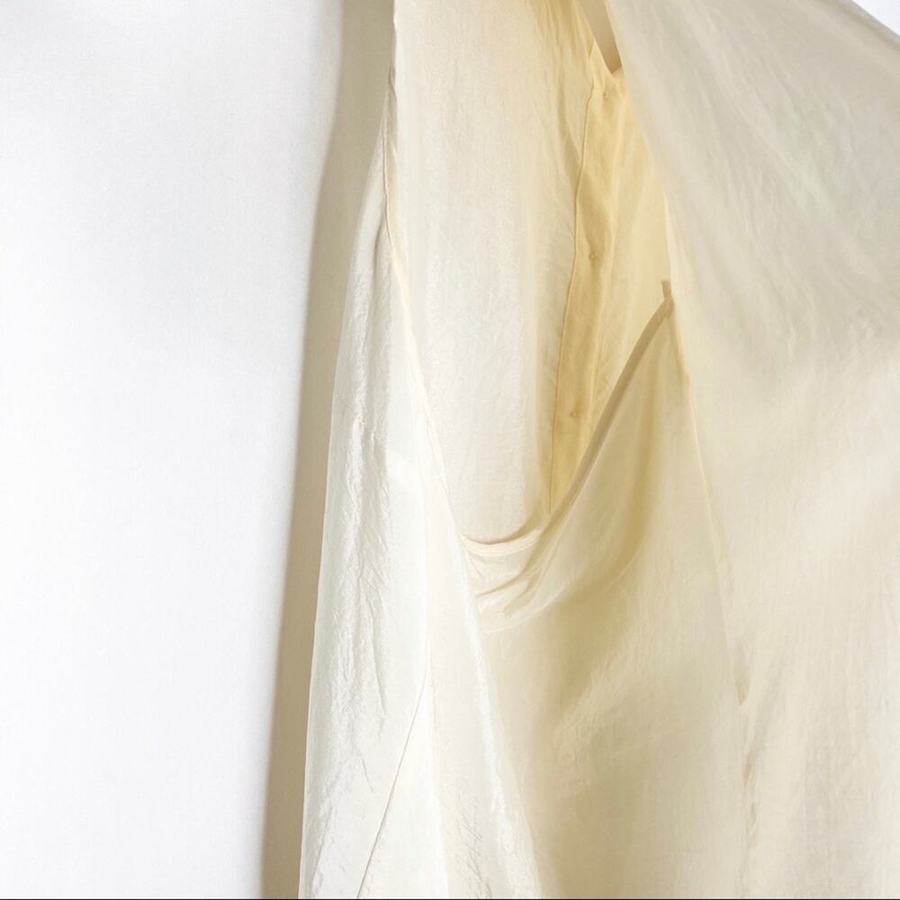 Bcbgeneration Cream Collared Button Down Tank Blo… - image 5